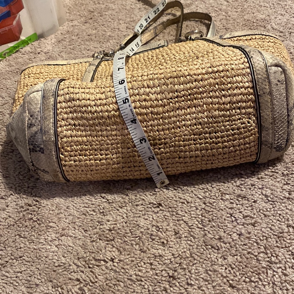 COACH STRAW NATURAL BAG 17”x10”x6”, Large Tote, Gorgeous!🔥 - Picture 12 of 17